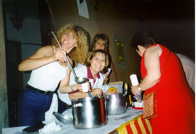 La cena para toda la gente de Vilamitjana